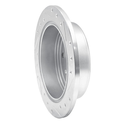 R1 Concepts R1 04-10 Chevrolet Optra (USA/Canada) Rear Left Drilled & Slotted Silver Brake Rotor