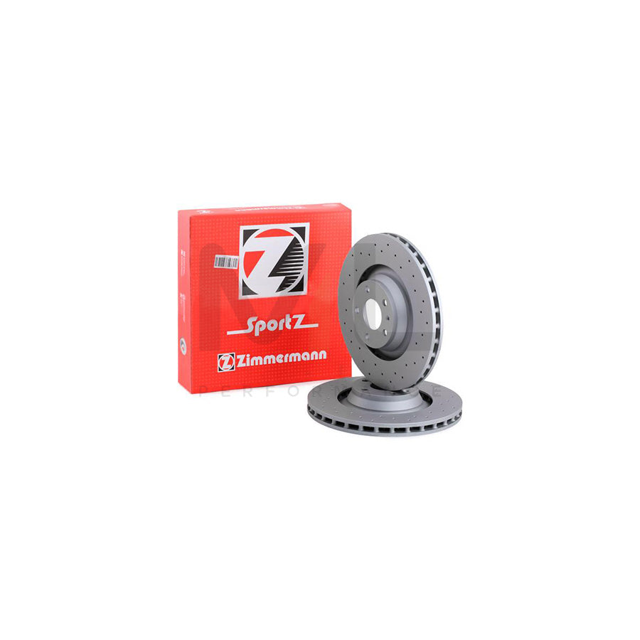 ZIMMERMANN SPORT COAT Z 100.3319.52 Brake Disc for AUDI A6 Externally Vented, Perforated, Coated, High-carbon  - 1 piece