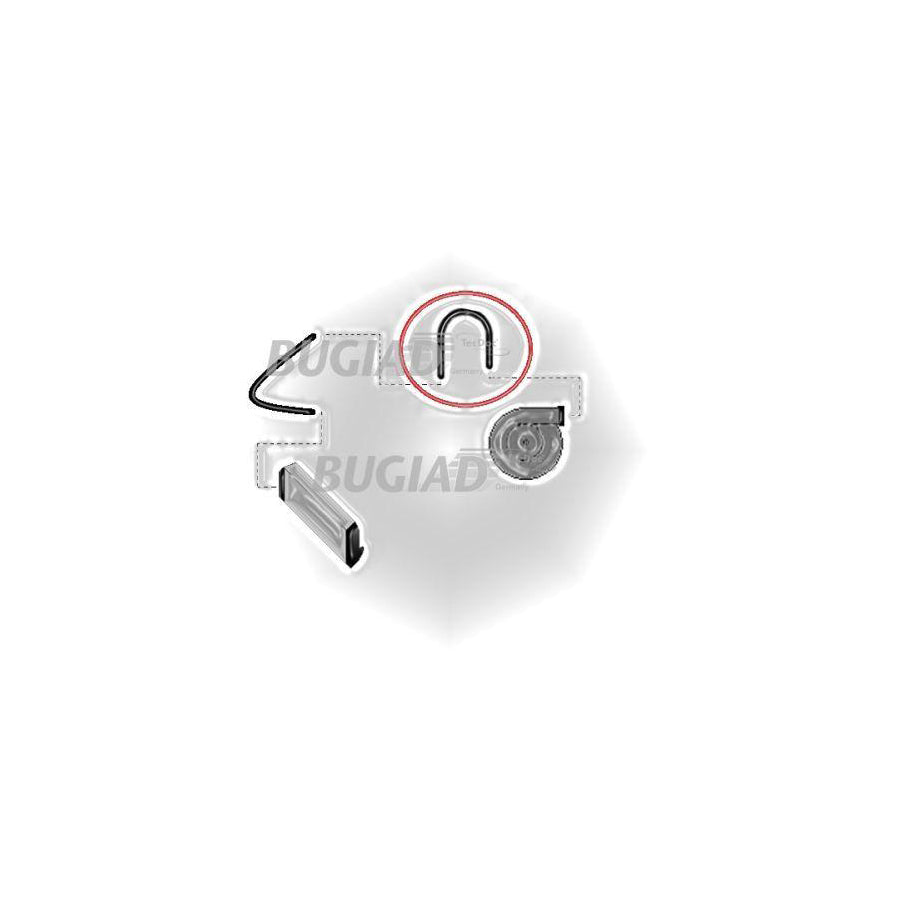 Bugiad 85611 Charger Intake Hose For Opel Corsa