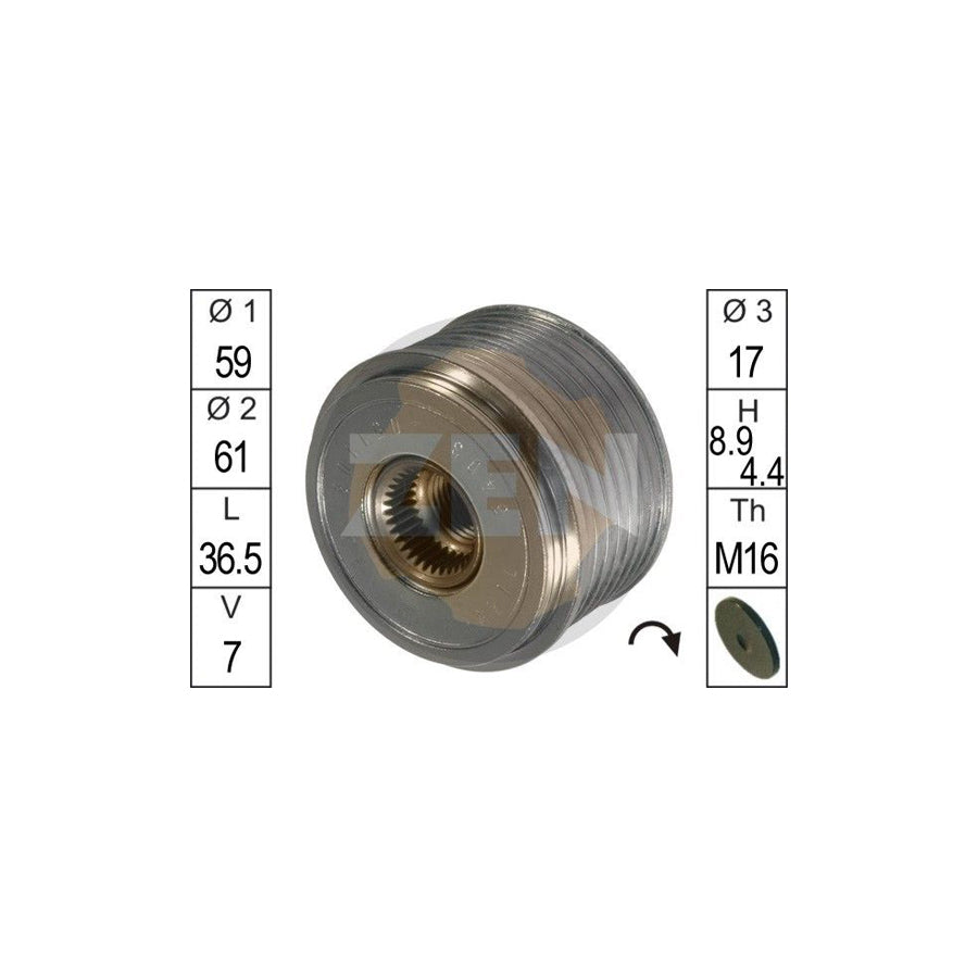 Era ZN5403 Alternator Freewheel Clutch For Ford Transit