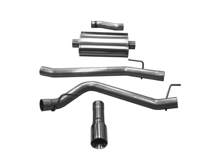 CORSA Performance Corsa 2020-2025 Jeep Gladiator JT 3.6L Single Side Exit Cat-Back Exhaust w/ Single 4in Polished Tip