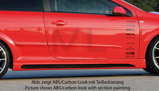 Rieger 00099317 Opel Astra H Side Skirt (GTC & Twin-Top) 1 | ML Performance UK Car Parts