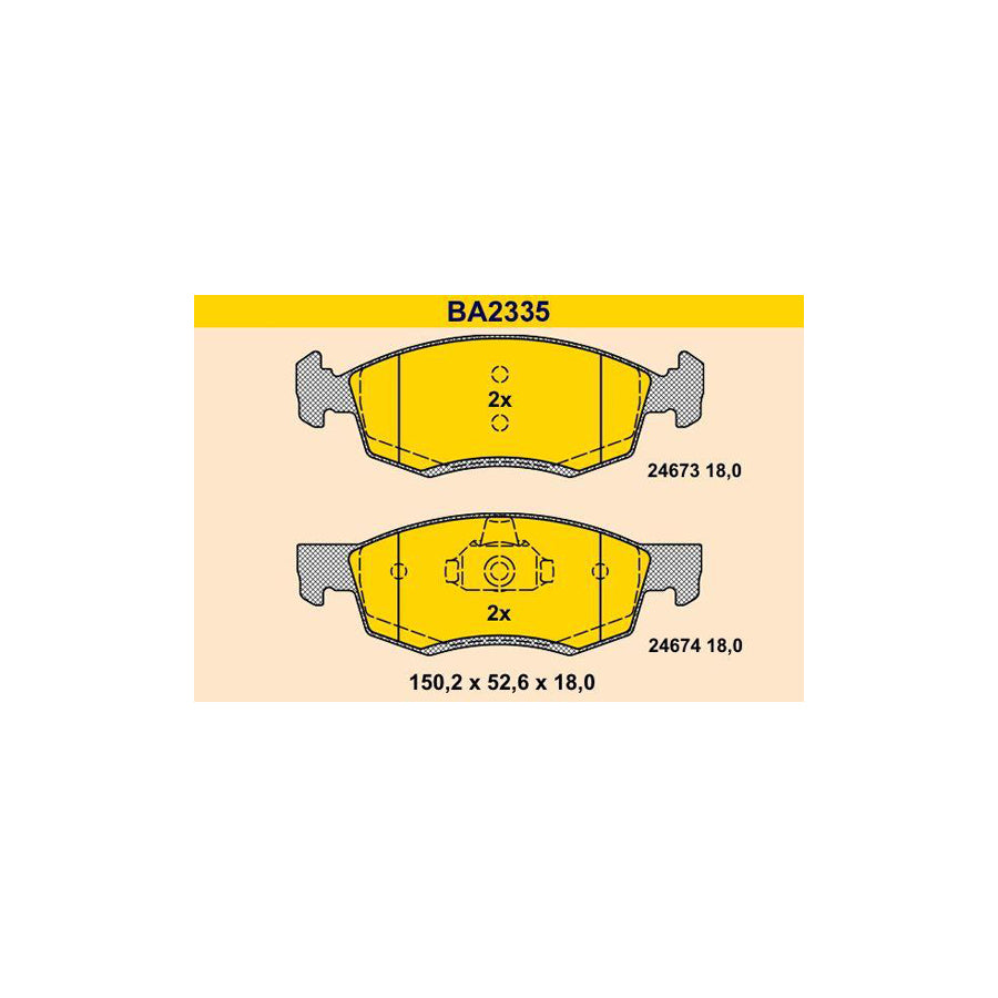 Barum Ba2335 Brake Pad Set