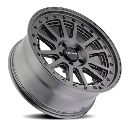 Mayhem 8305 Compass 20x9 / 5x127 BP/ 0mm Offset / 78.1mm Hub Matte Gunmetal w/Blk Bolt Wheel