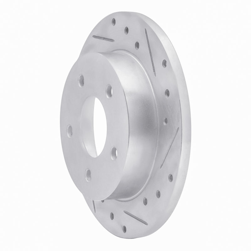 R1 Concepts R1 84-88 Pontiac 6000 Rear Right Drilled & Slotted Silver Brake Rotor