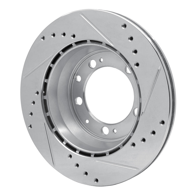 R1 Concepts R1 86-95 Porsche 944 Turbo Rear Left Drilled & Slotted Silver Brake Rotor