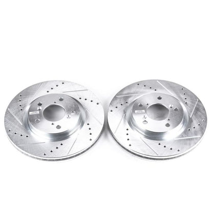 PowerStop Power Stop 09-14 Acura TL Front Evolution Drilled & Slotted Rotors - Pair