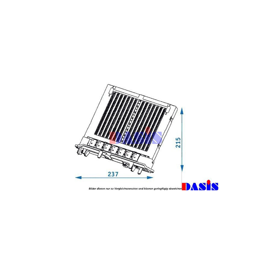 AKS Dasis 129002N Heater Matrix Suitable for Mercedes-Benz E-Class Saloon (W211)