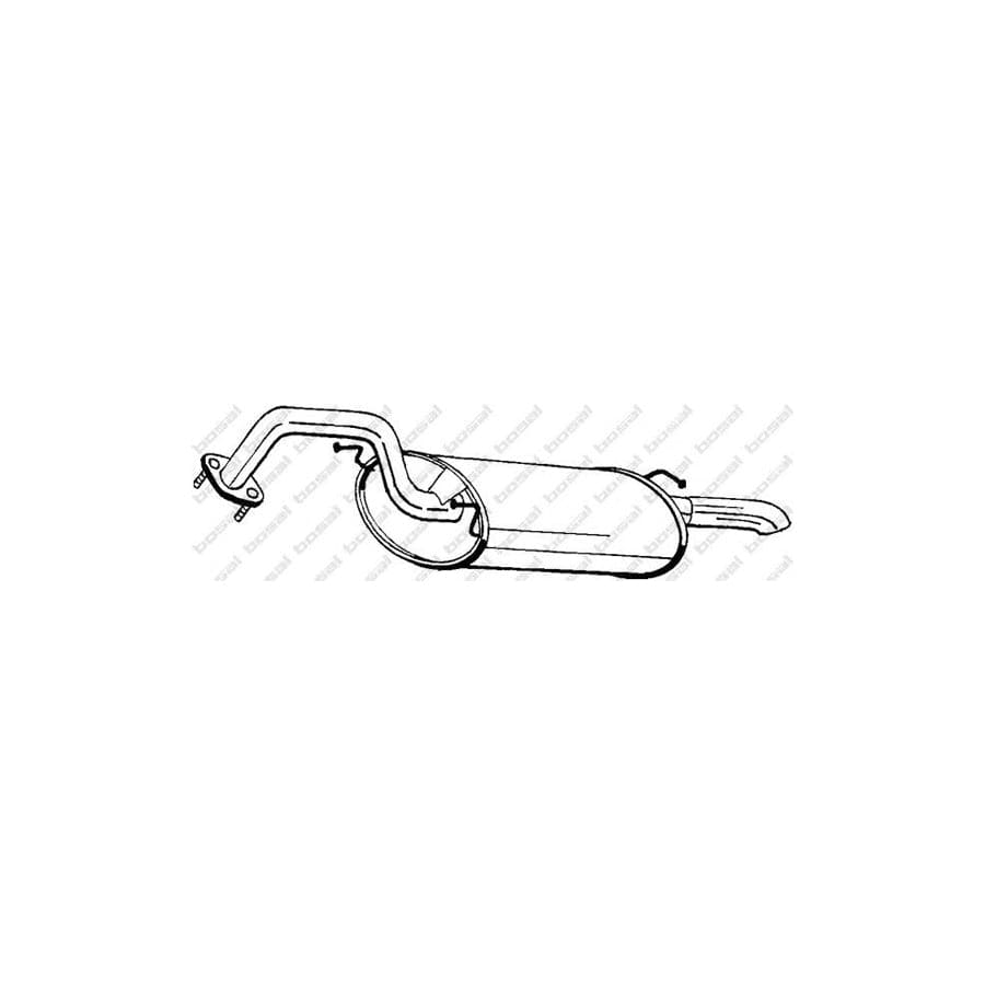 Bosal 165-151 Rear Silencer for Hyundai Sonata II (Y-2)