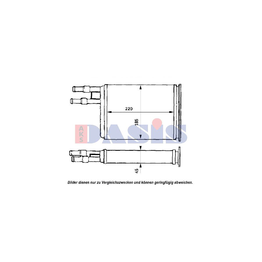 AKS Dasis 049009N Heater Matrix