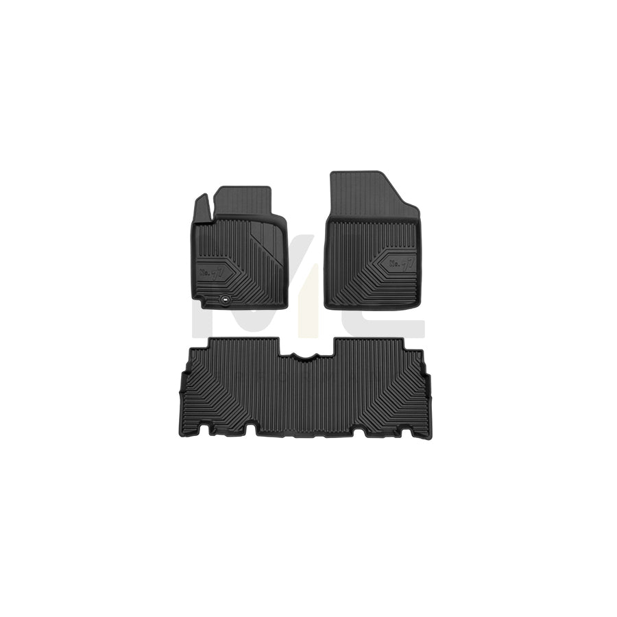 FROGUM Tailored, No.77 77426498 Floor mat set for TOYOTA Yaris Verso (P2) Elastomer, Front and Rear, Quantity: 3, Black, (LHD)