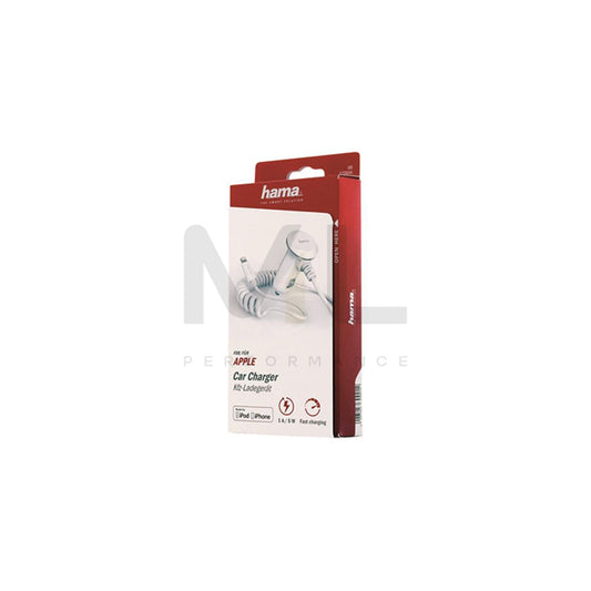 HAMA Essential Line 173644 In-car charger 1.6m, Number of inlets/outlets: 1, Lightning, White