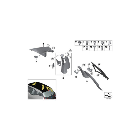 Genuine BMW 07142758580 I01 I01 Plug-In Retainer (Inc. i3 94Ah Rex, i3 120Ah Rex & i3 94Ah) | ML Performance US Car Parts