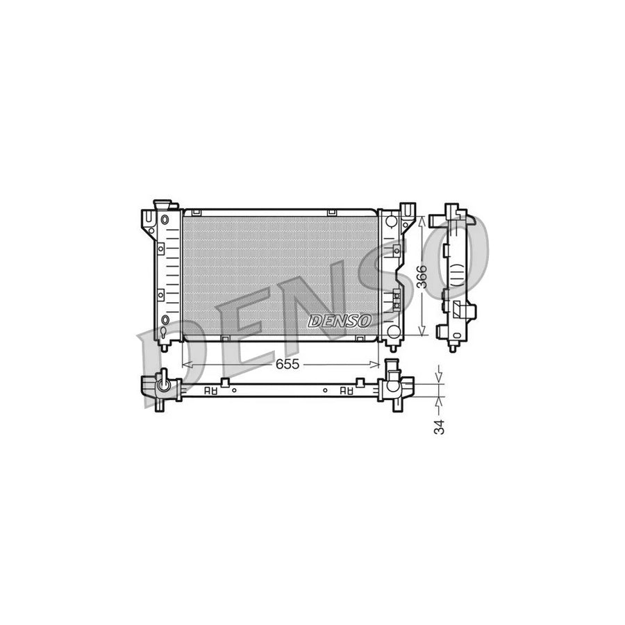 DENSO DRM06010 Engine Radiator