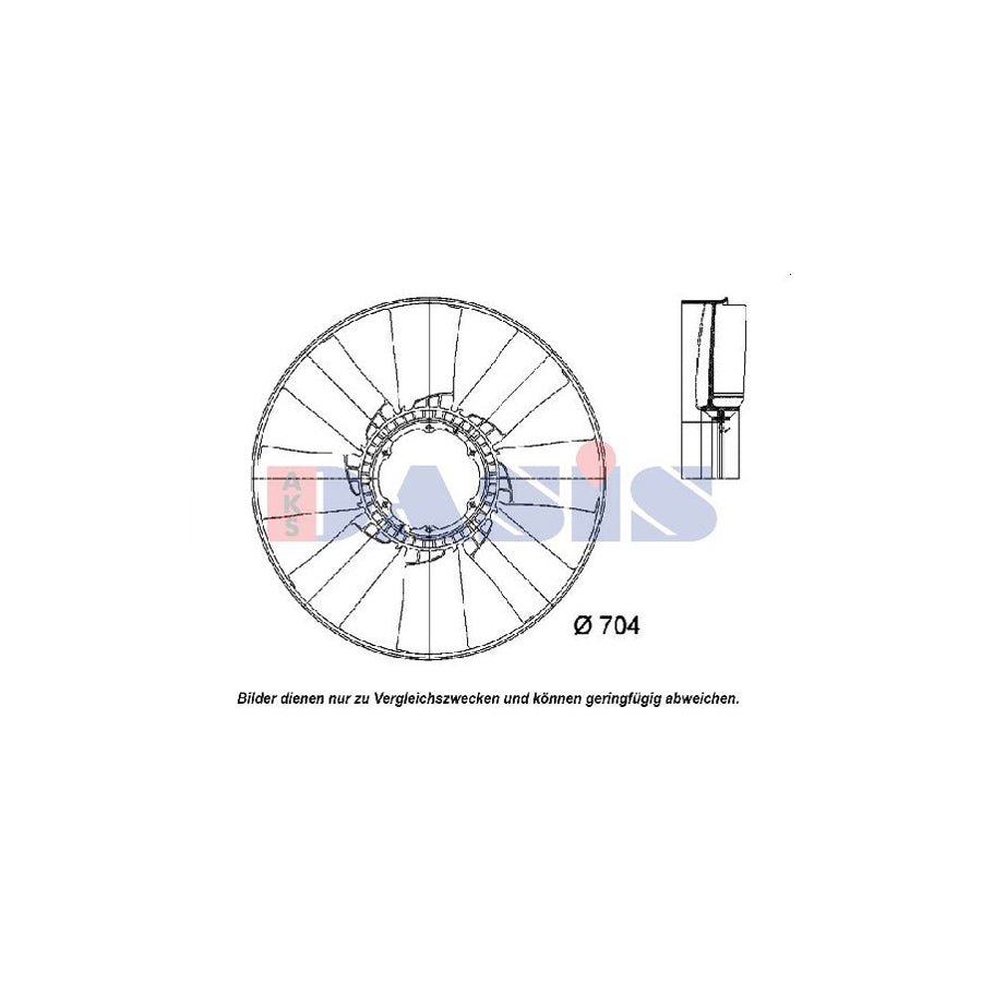 AKS Dasis 398007N Fan Wheel, Engine Cooling
