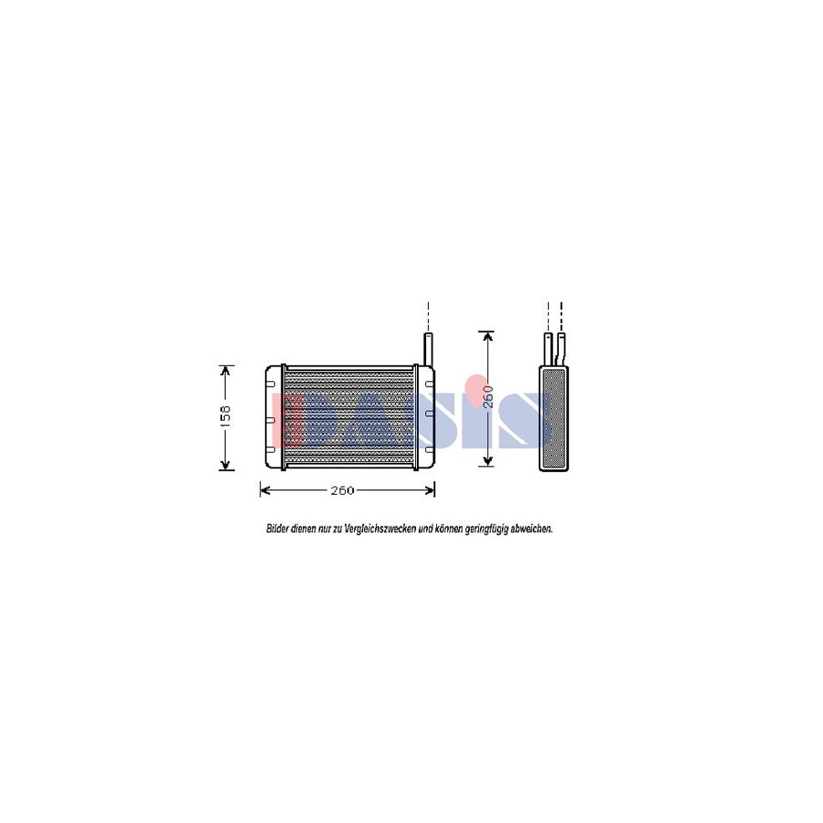 AKS Dasis 259050N Heater Matrix for Ford Transit
