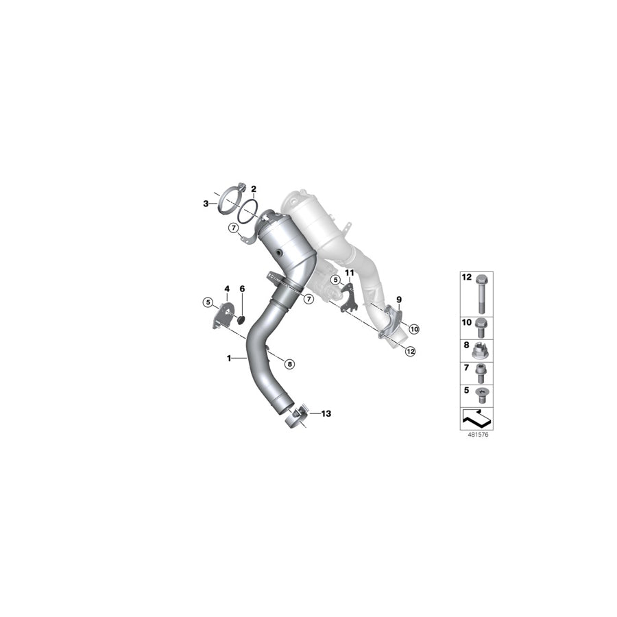 Genuine BMW 18328671519 G15 G11 G07 Spacer Plate (Inc. M550iX, M850iX & 750i) | ML Performance US Car Parts