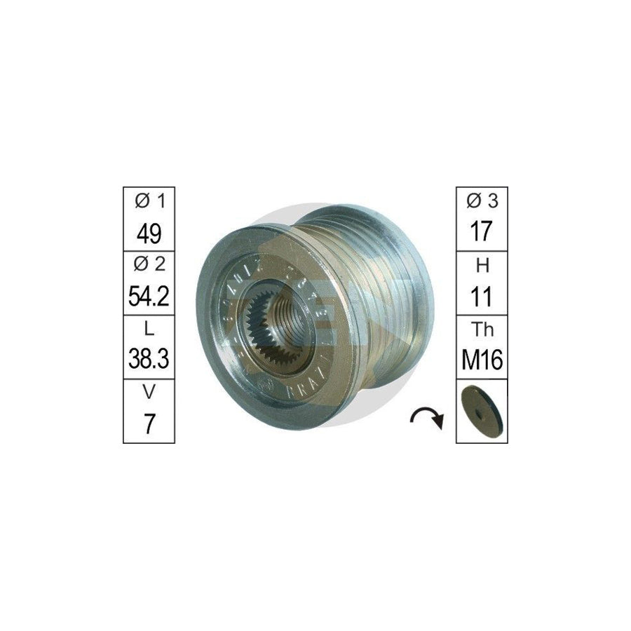 Era ZN5492 Alternator Freewheel Clutch