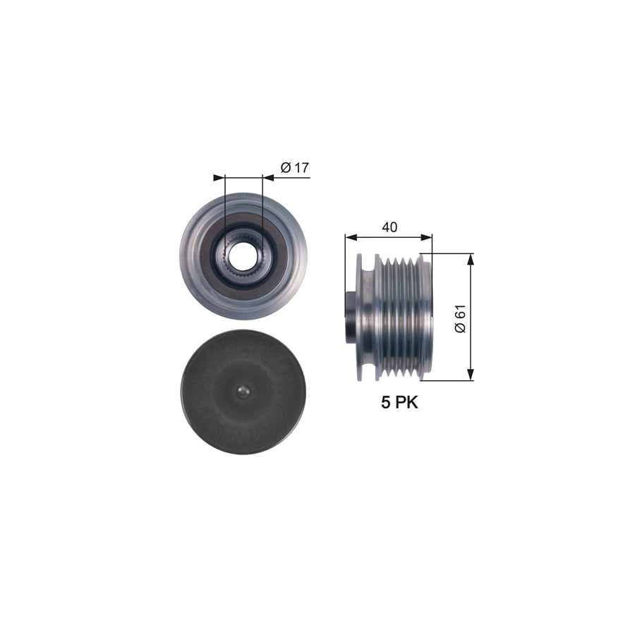 Gates OAP7117 Alternator Freewheel Clutch