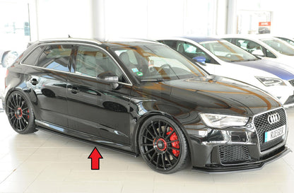 Rieger 00088233 Audi 8V RS3 Side Skirt Splitter 3 | ML Performance UK Car Parts