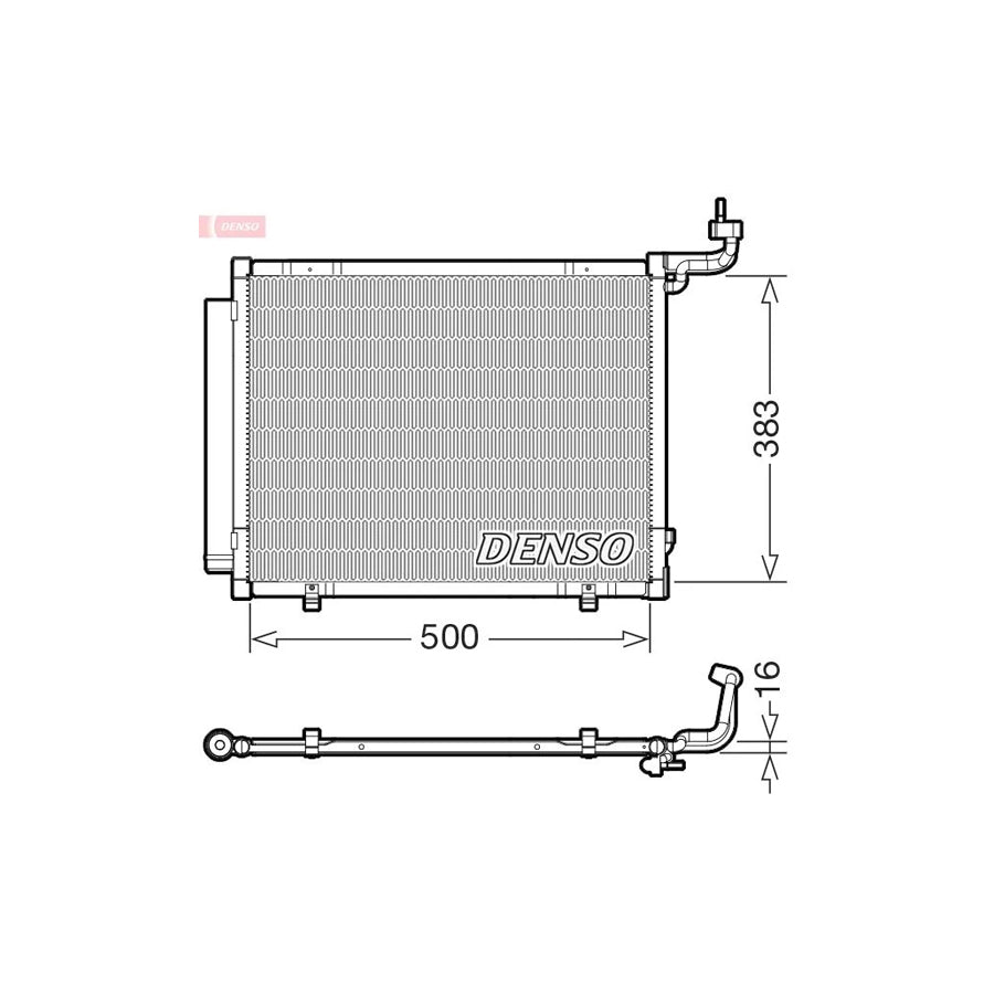 DENSO DCN10057 Air Conditioning Condenser