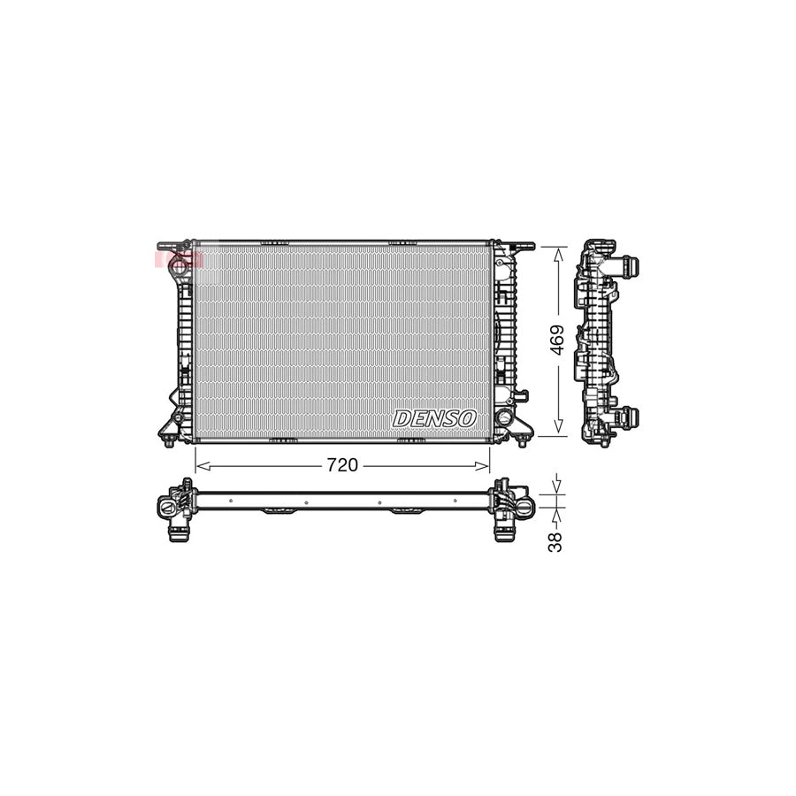 DENSO DRM02024 Engine Radiator