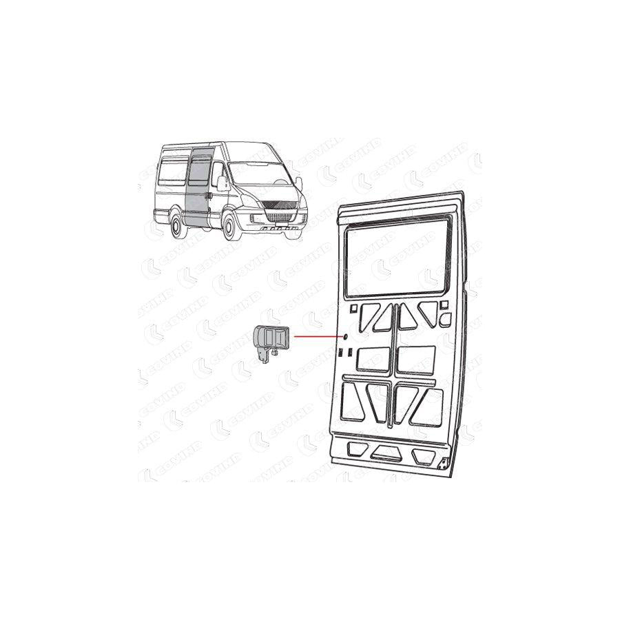 Covind C39/186 Door Handle for Iveco Daily