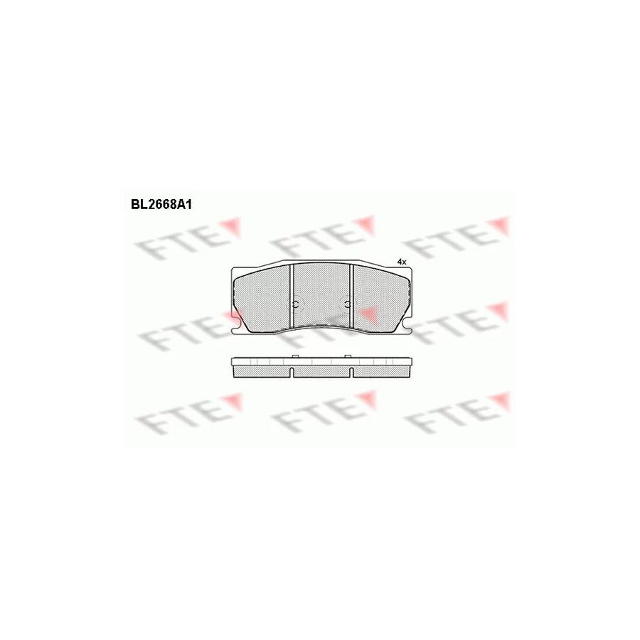 FTE Bl2668A1 Brake Pad Set for Jaguar Xk