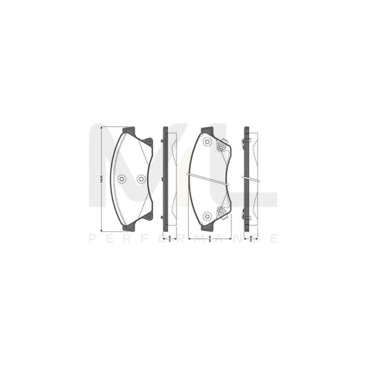 Bosch 0986Tb3104 Brake Pad Set Excl. Wear Warning Contact  | ML Performance Car Parts