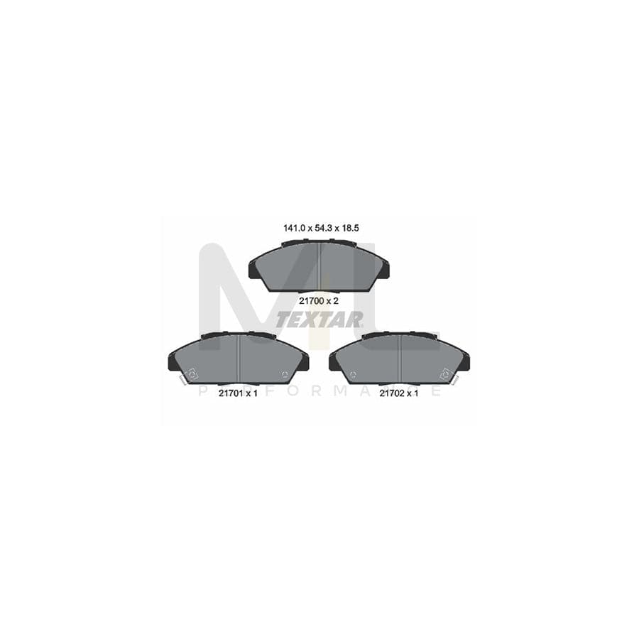 TEXTAR 2170001 Brake pad set with acoustic wear warning | ML Performance Car Parts
