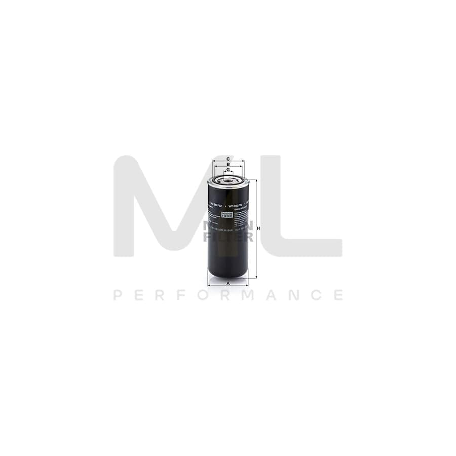 MANN-FILTER WD 962/32 Oil Filter Spin-on Filter