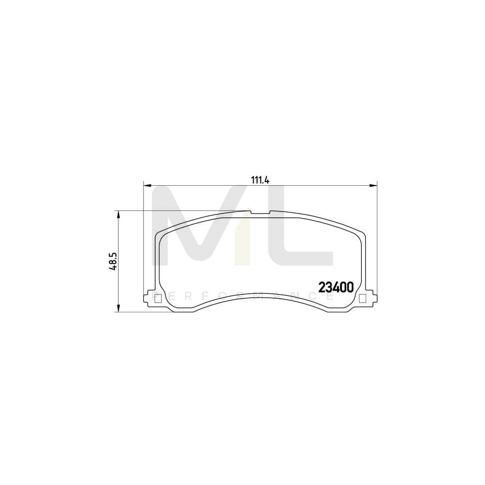 Brembo P 79 010 Brake Pad Set With Acoustic Wear Warning | ML Performance Car Parts