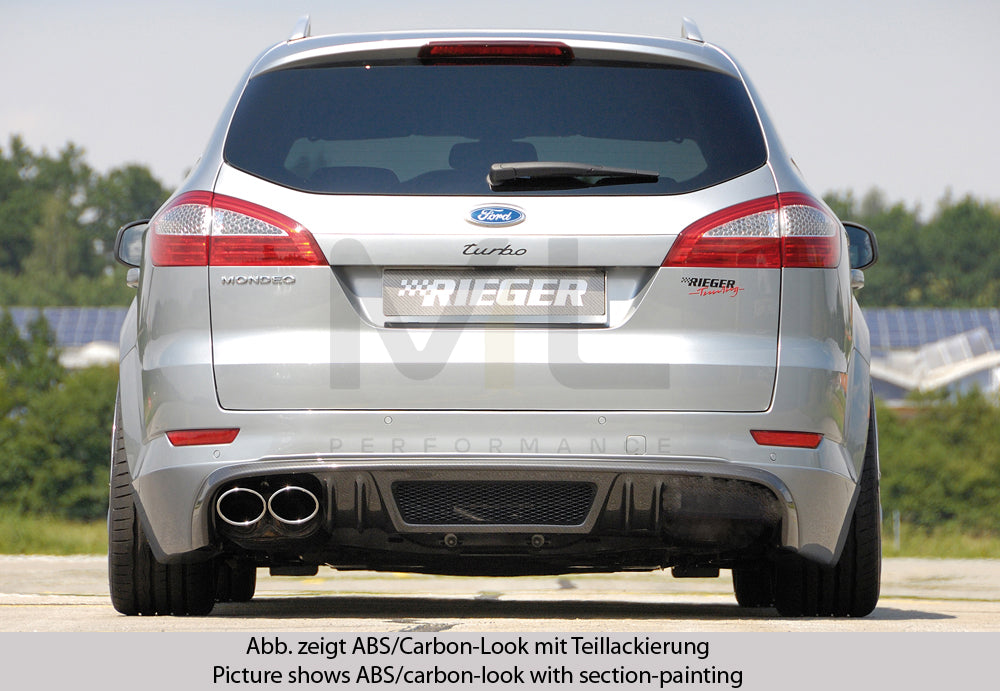 Rieger 00099113 Ford BA7 Mondeo Rear Diffuser 3 | ML Performance UK Car Parts