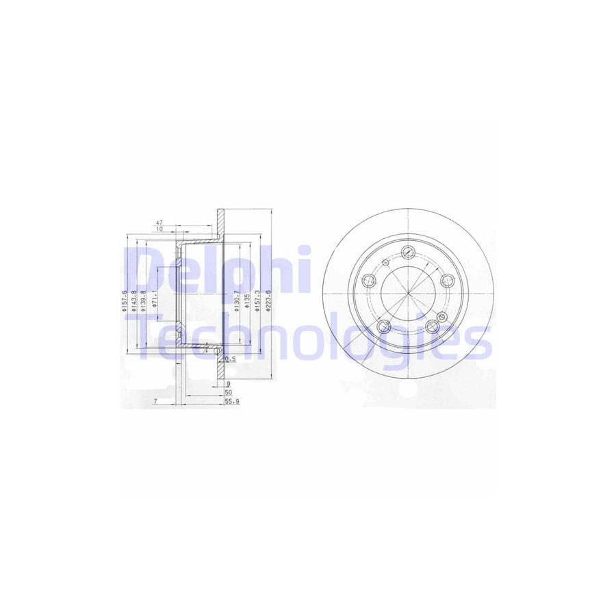 Delphi Bg2528 Brake Disc For Citroen Xm