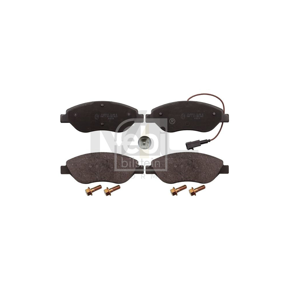 Febi Bilstein 116013 Brake Pad Set Front Axle, Incl. Wear Warning Contact, With Bolts/Screws