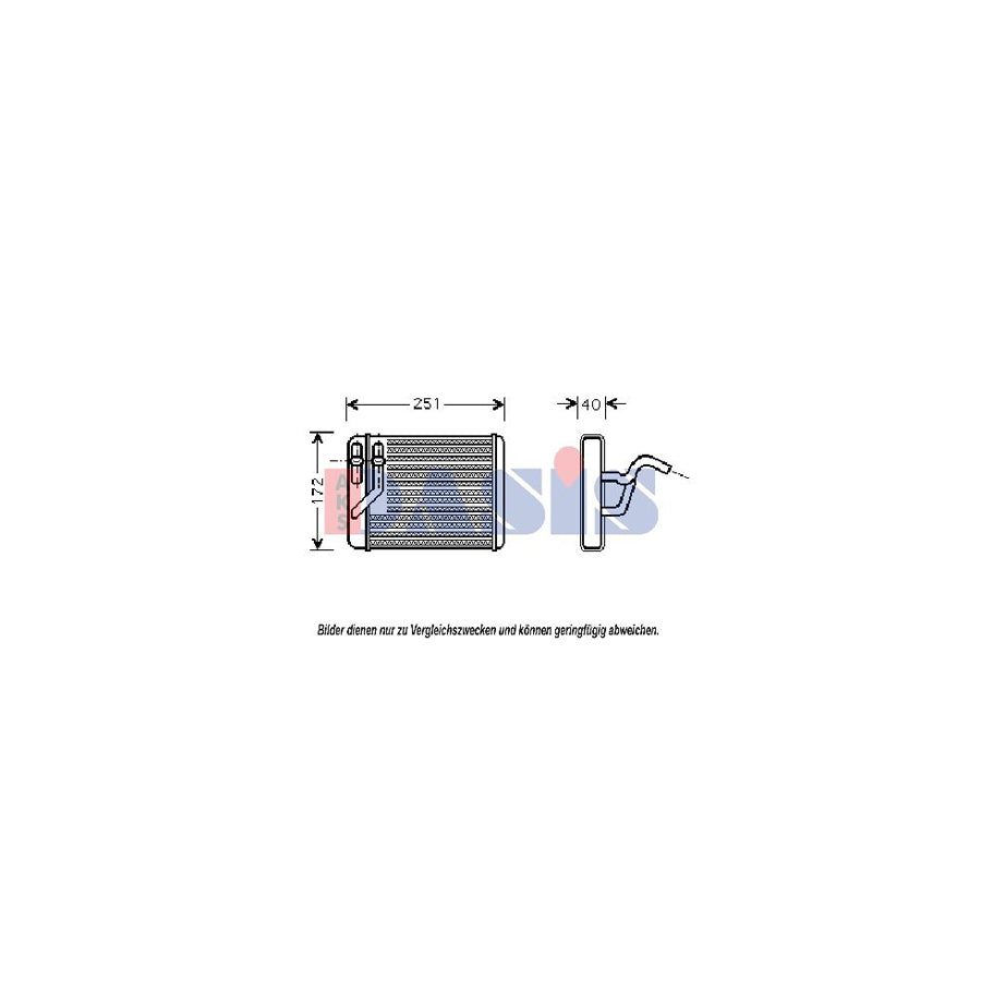 AKS Dasis 516004N Heater Matrix for Hyundai Trajet (Fo)