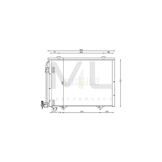 MAHLE ORIGINAL AC 211 001S Air conditioning condenser without dryer | ML Performance Car Parts