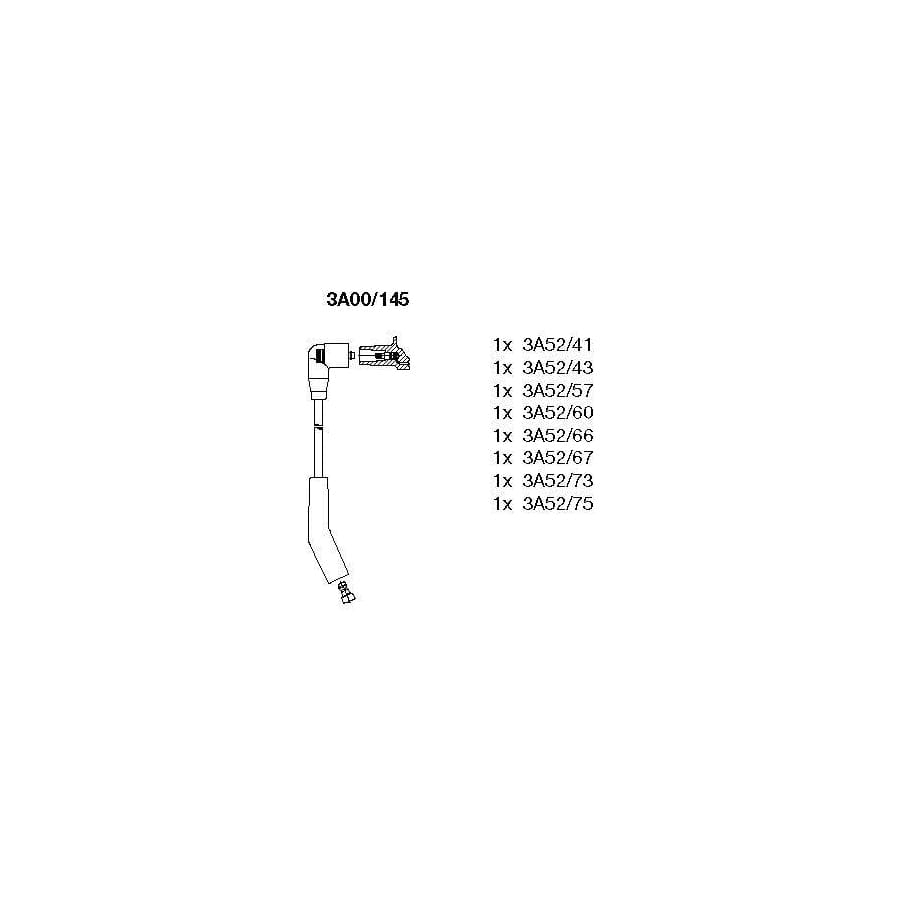 Bremi 3A00/145 Ignition Cable Kit for Land Rover Range Rover II (P38A)