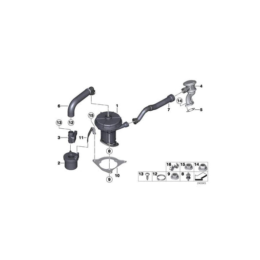 Genuine BMW 11727577711 E90 E84 Pressure Hose Assy (Inc. 320i & X1 18i) | ML Performance UK Car Parts