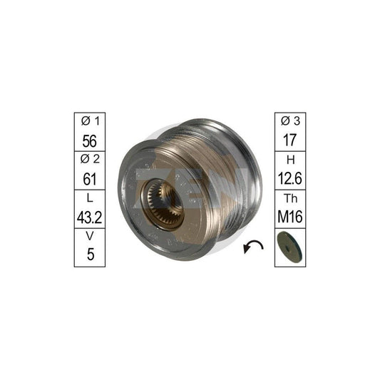 Era ZN5505 Alternator Freewheel Clutch