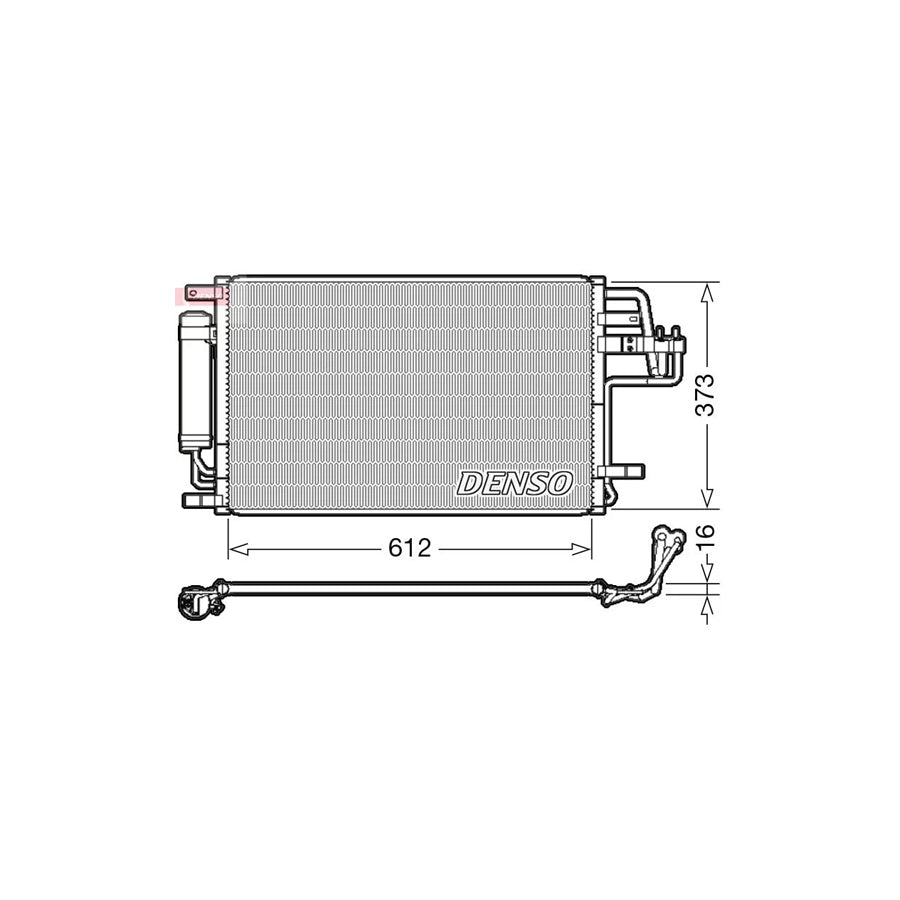 DENSO DCN41007 Air Conditioning Condenser