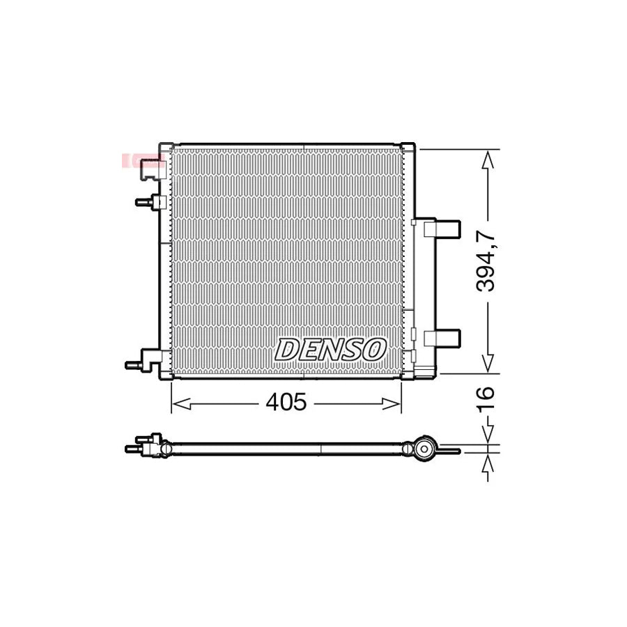 DENSO DCN15006 Air Conditioning Condenser for Chevrolet Spark (M300)