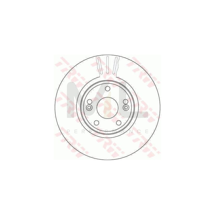 TRW DF4229 Brake Disc for RENAULT LAGUNA Vented | ML Performance Car Parts