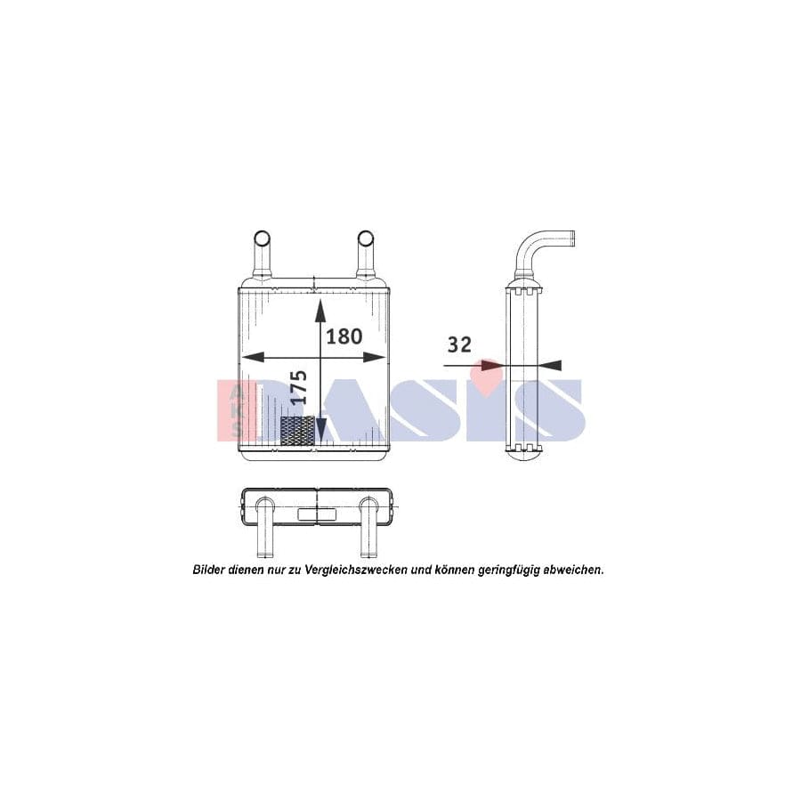 AKS Dasis 129014N Heater Matrix
