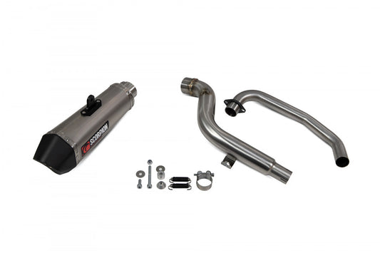 Scorpion RHA182SYSTEO Honda CB125 F Serket Taper Full System - Titanium Sleeve | ML Performance US US