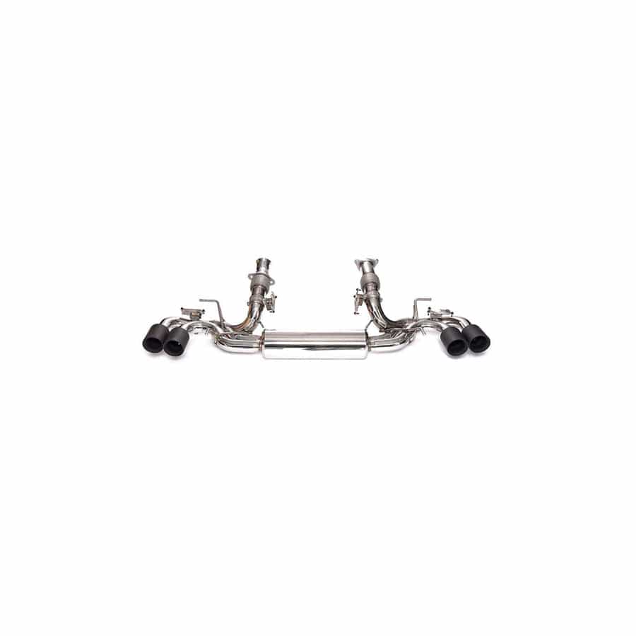 Armytrix CZ6C8-QS38M Valvetronic Exhaust System Chevrolet Corvette C8 Stingray 2020+ with Quad Matte Black 4"