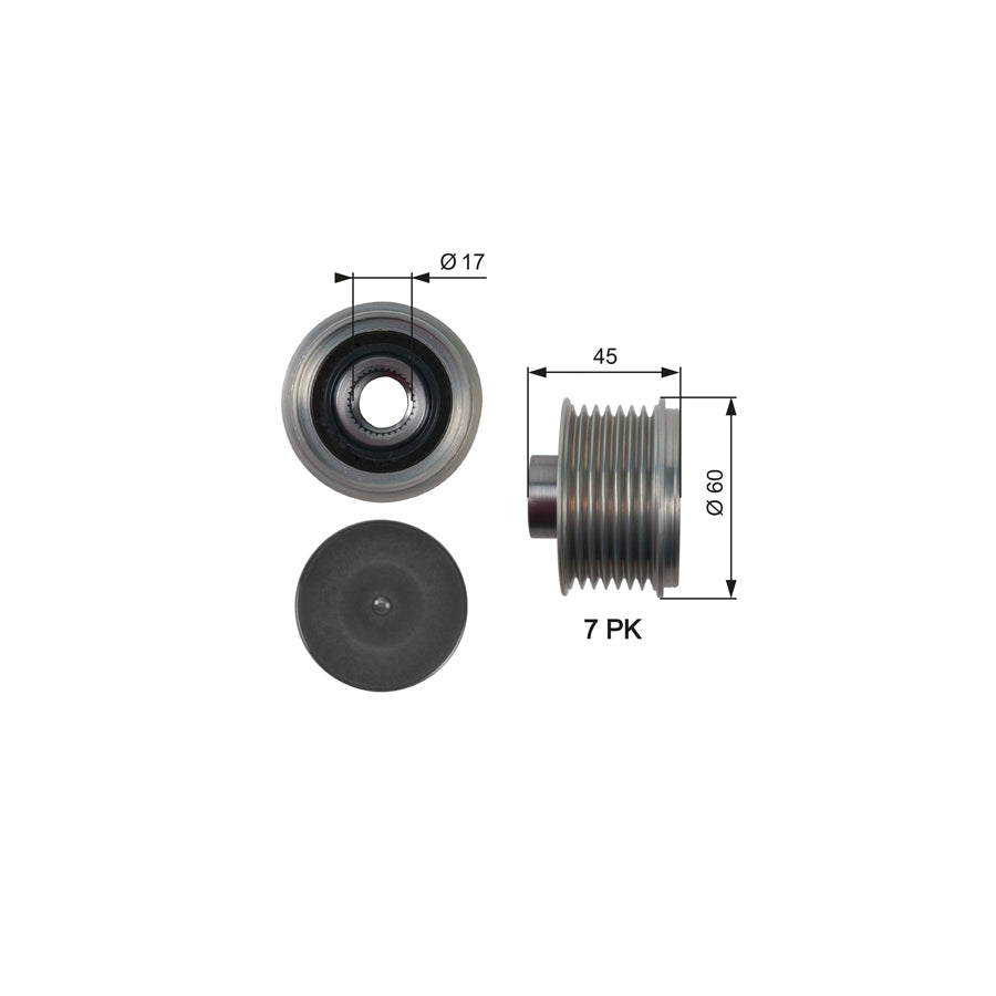 Gates OAP7136 Alternator Freewheel Clutch