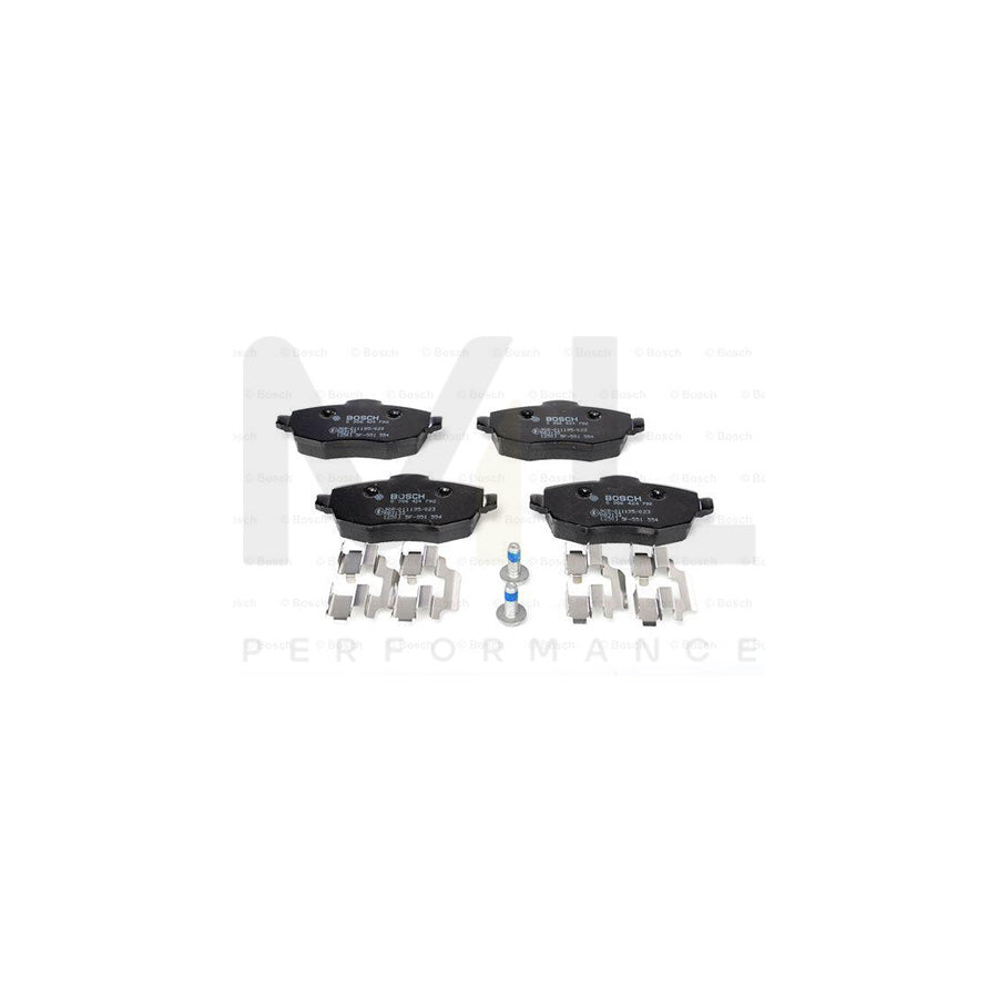 Bosch 0986424792 Brake Pad Set For Lancia Ypsilon Ii (843) With Bolts/Screws, With Accessories, With Spring BP933 | ML Performance Car Parts