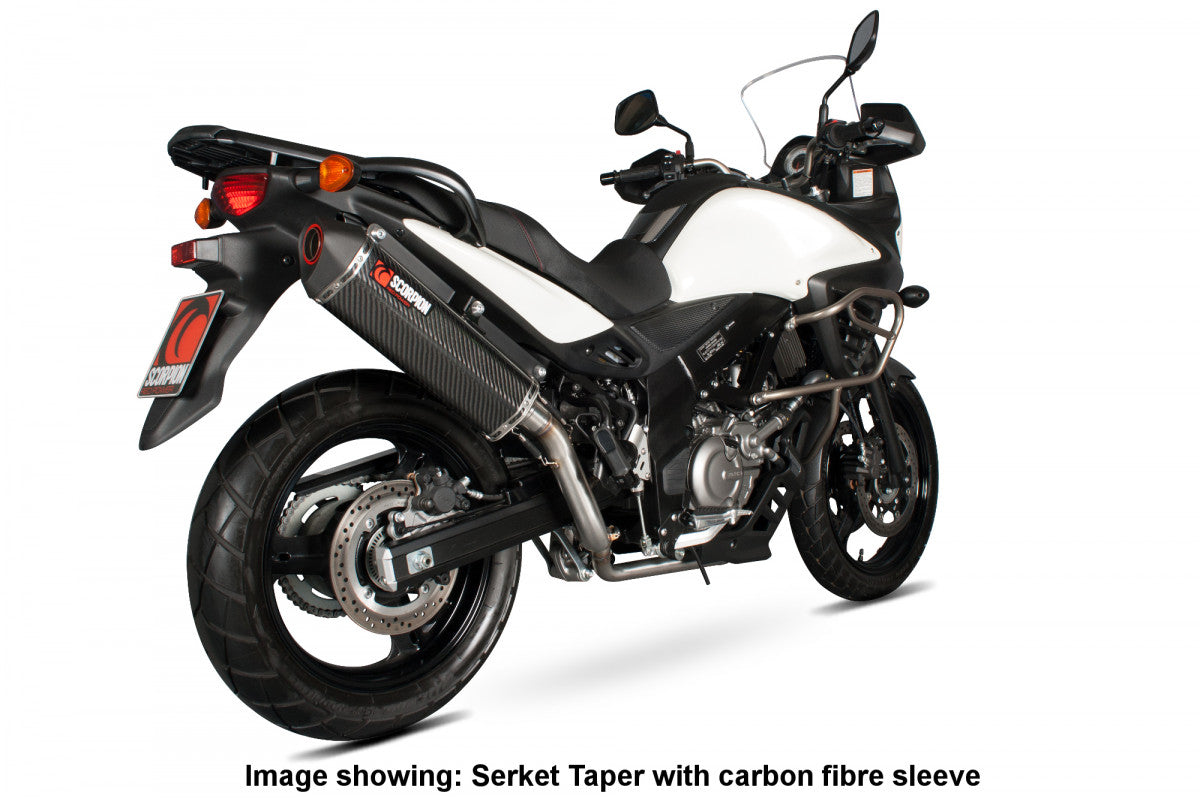 Scorpion RSI114SEO Suzuki DL650 V-Strom Serket Parallel Slip-On - Brushed Stainless Steel Sleeve | ML Performance US US