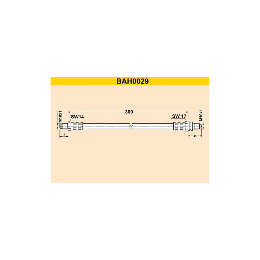 Barum Bah0029 Brake Hose